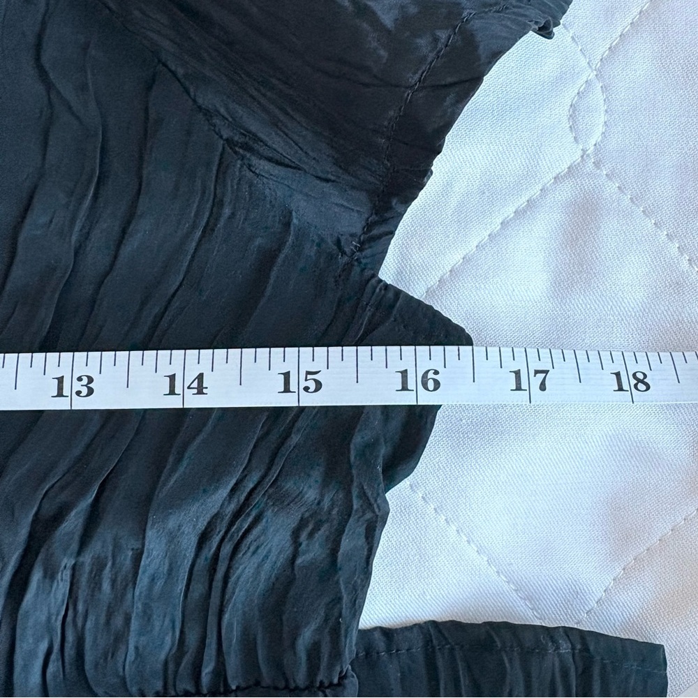 J. Crew Black Palermo Viscose Blend Crinkle Dress - Picture 13 of 13